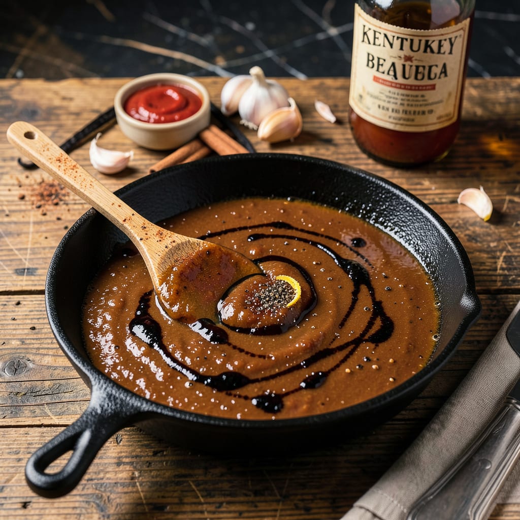 Complete Kentucky BBQ Sauce Recipe: Tangy Sweet Glaze With a Bourbon Kick overview image