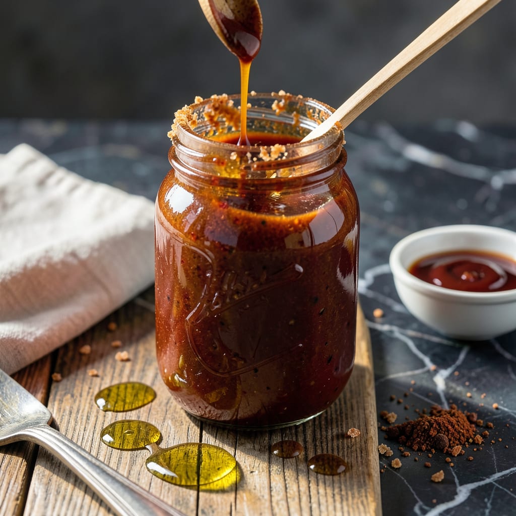 Ketchup BBQ Sauce Recipe: Sweet and Smoky Homemade Blend illustration with key details
