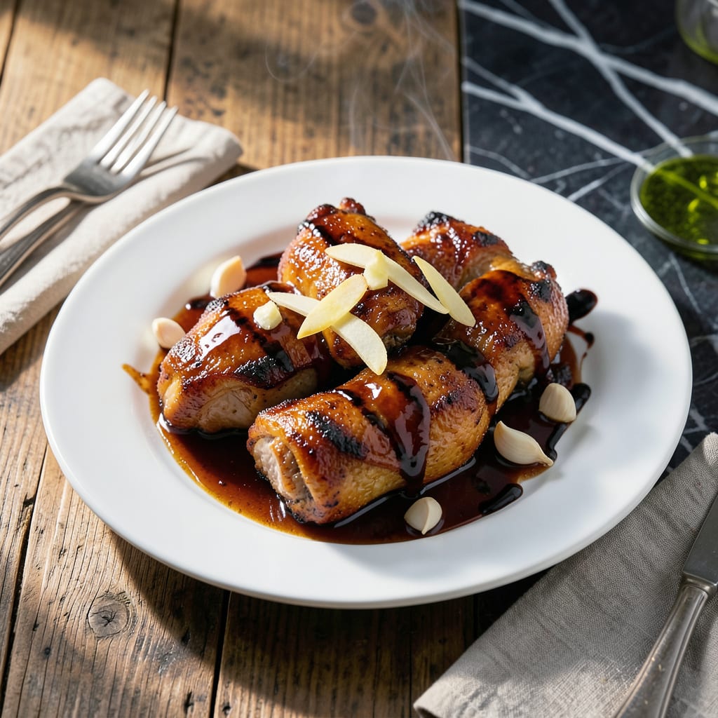 Kikkoman Teriyaki Sauce Chicken Recipe: Glazed Perfection with Japanese Flavor example with annotations