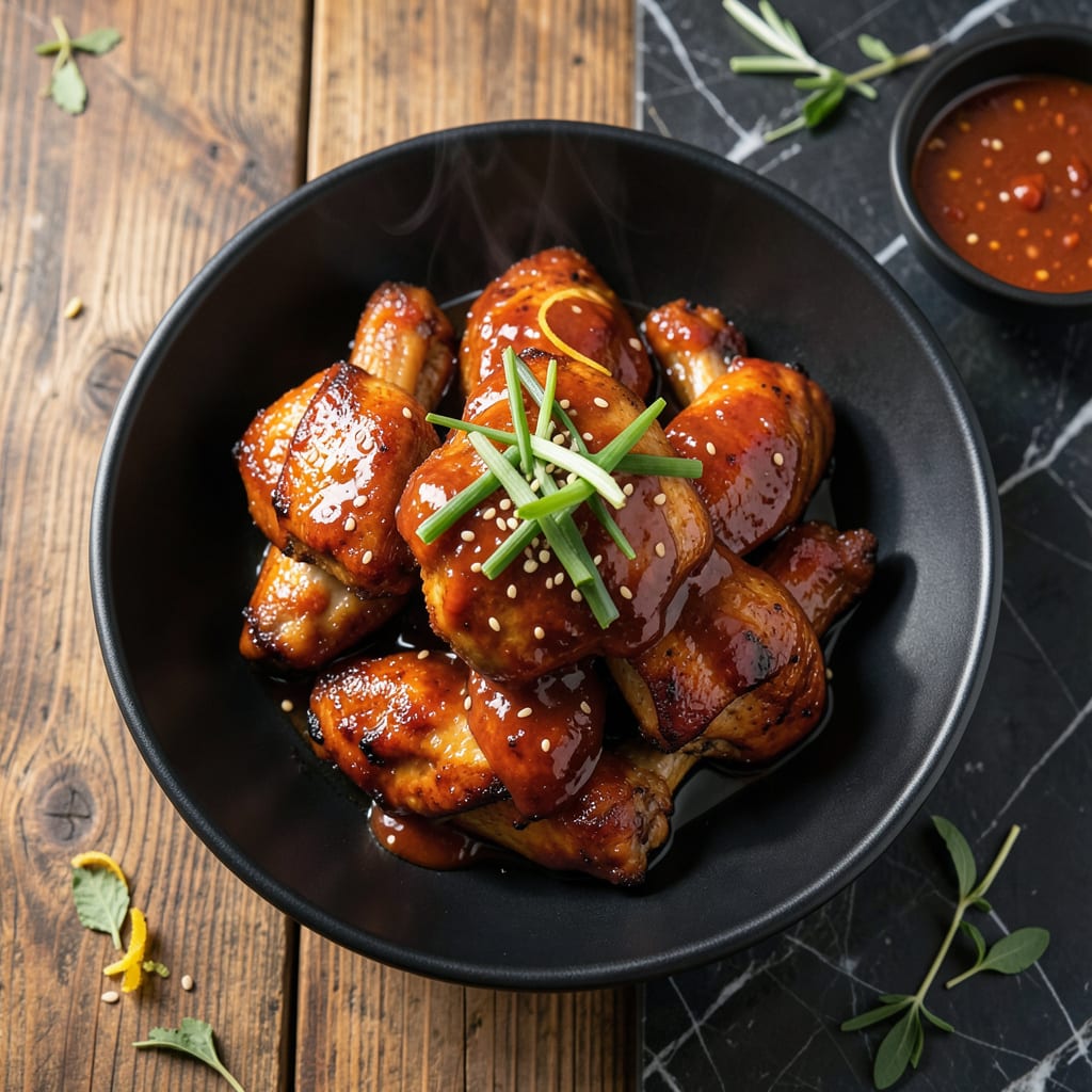 Complete Korean BBQ Sauce Recipe Chicken: Sticky Glazed Chicken With Gochujang Kick overview image