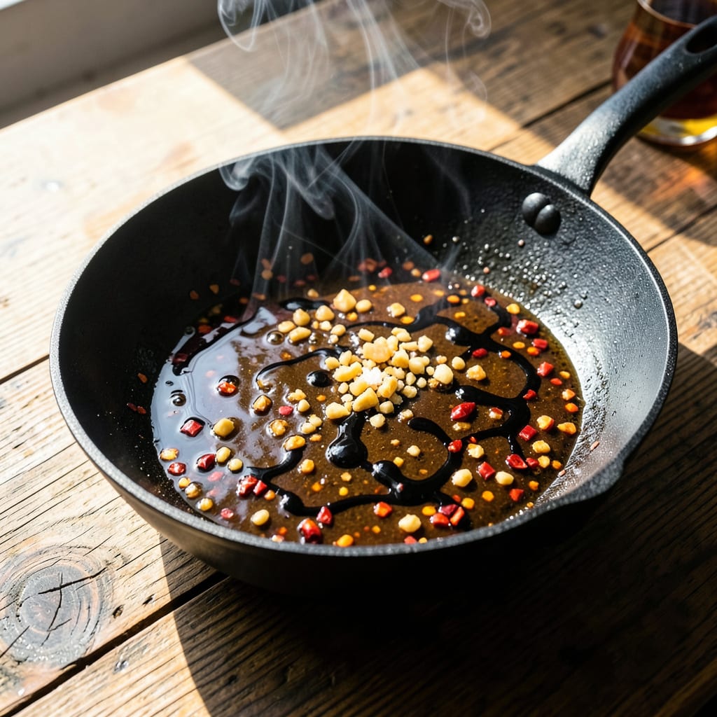 Kung Pao Recipe Sauce: Spicy Sweet Glaze With Authentic Sichuan Heat illustration with key details