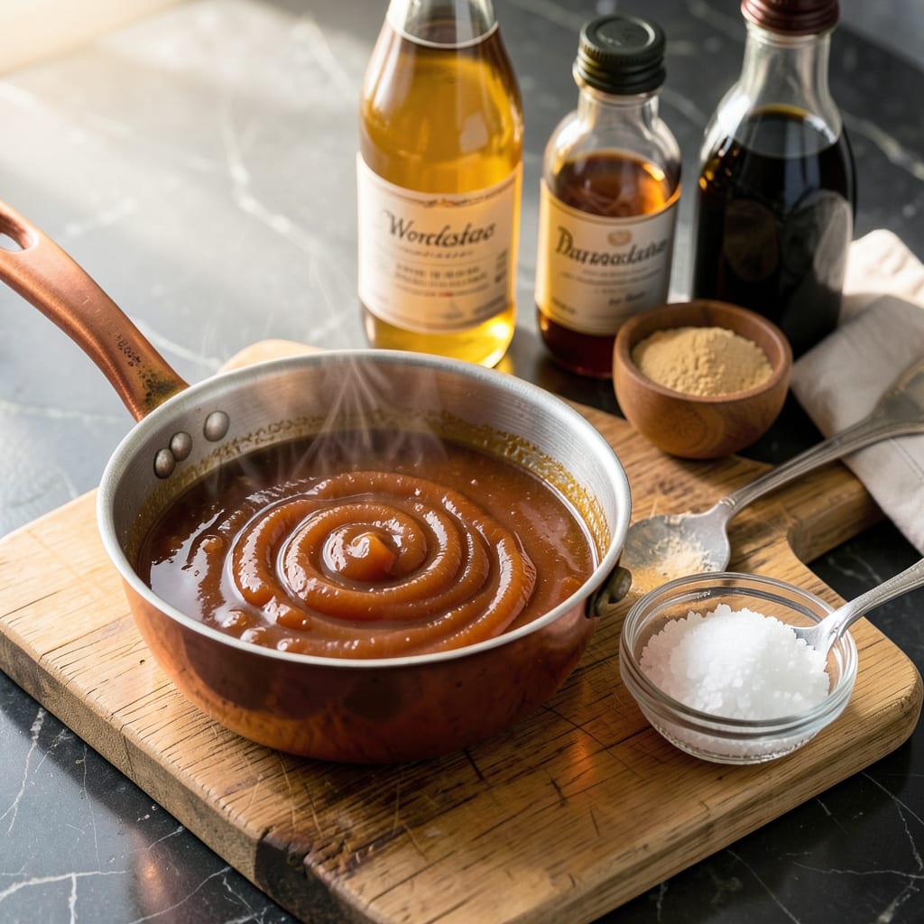 L&L Katsu Sauce Recipe: Sweet Tangy Glaze for Crispy Cutlets illustration with key details