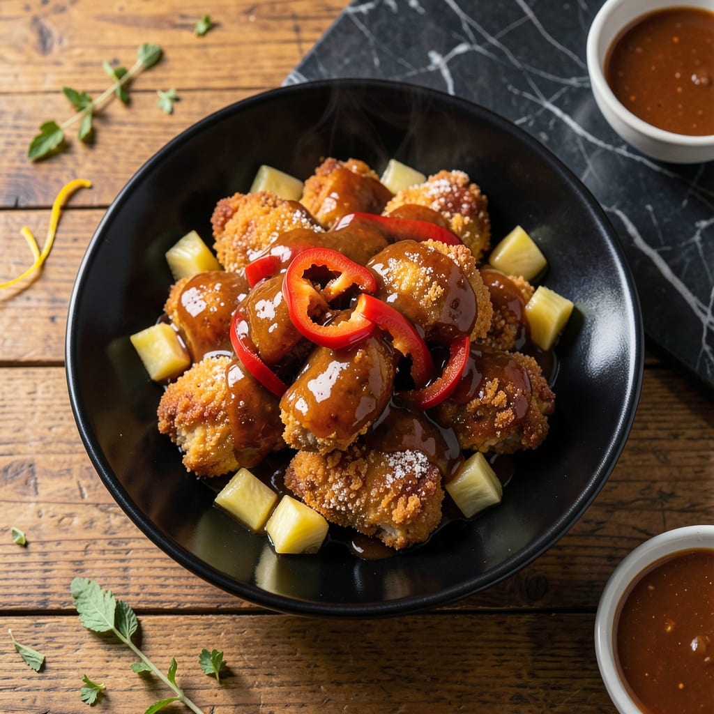Complete La Choy Sweet and Sour Sauce Chicken Recipe: Takeout Style Crispy Bites overview image