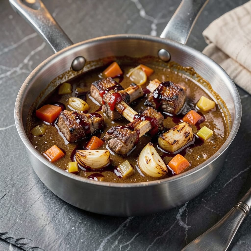 lamb sauce gordon ramsay recipe illustration with key details