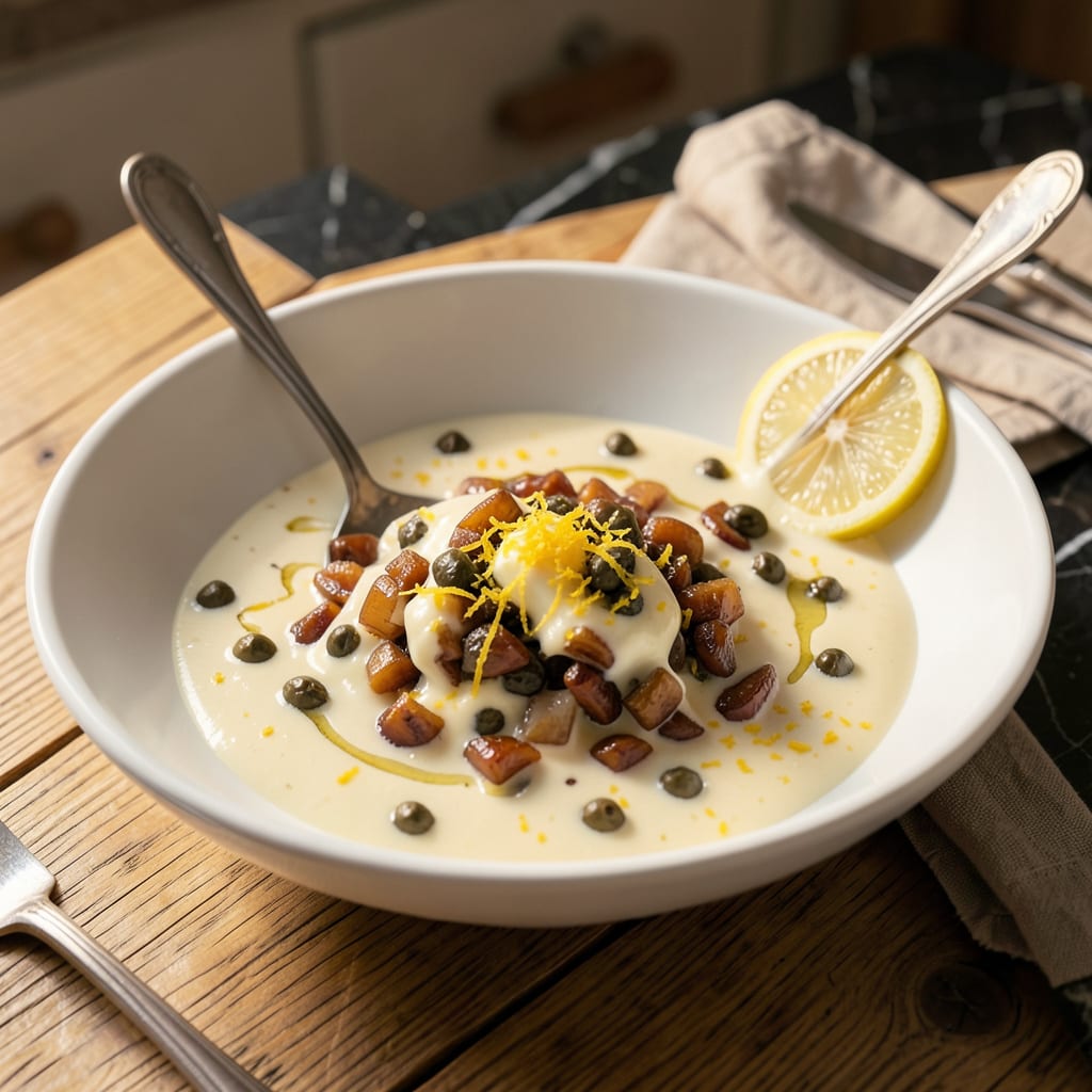Comprehensive lemon butter caper sauce recipe visual reference