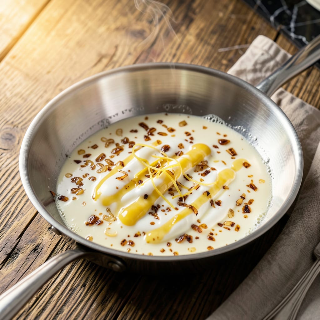Visual representation of Lemon Chardonnay Butter Sauce Recipe: Rich, Creamy Elegance for Seafood