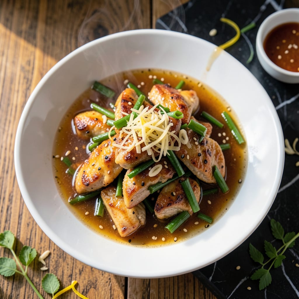 Visual representation of Lemon Chicken Stir Fry Sauce Recipe: Zesty Umami Glaze for Wok Tossing