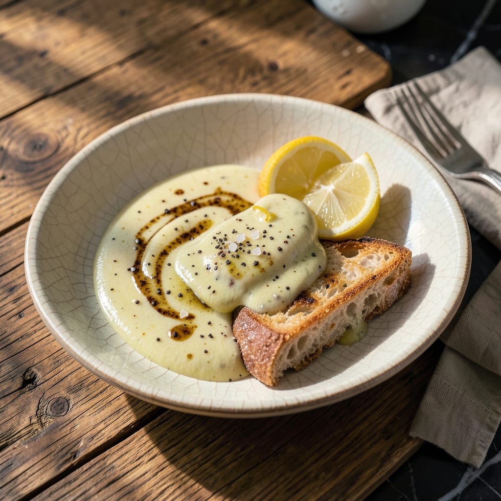 Visual representation of Lemon Garlic Sauce Recipe: Bright and Zesty All Purpose Drizzle