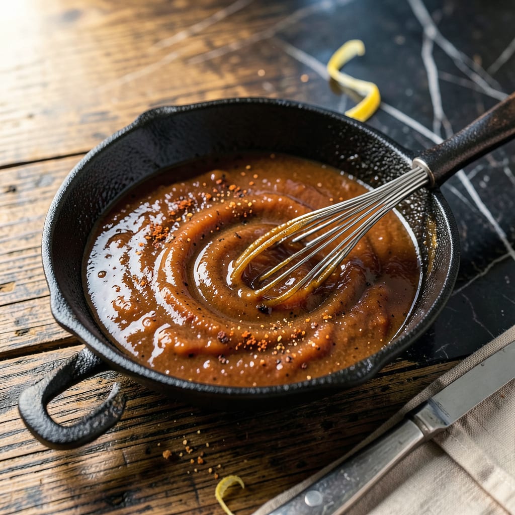 Low Sodium BBQ Sauce Recipe: Tangy Sweet Glaze Without the Bloat example with annotations