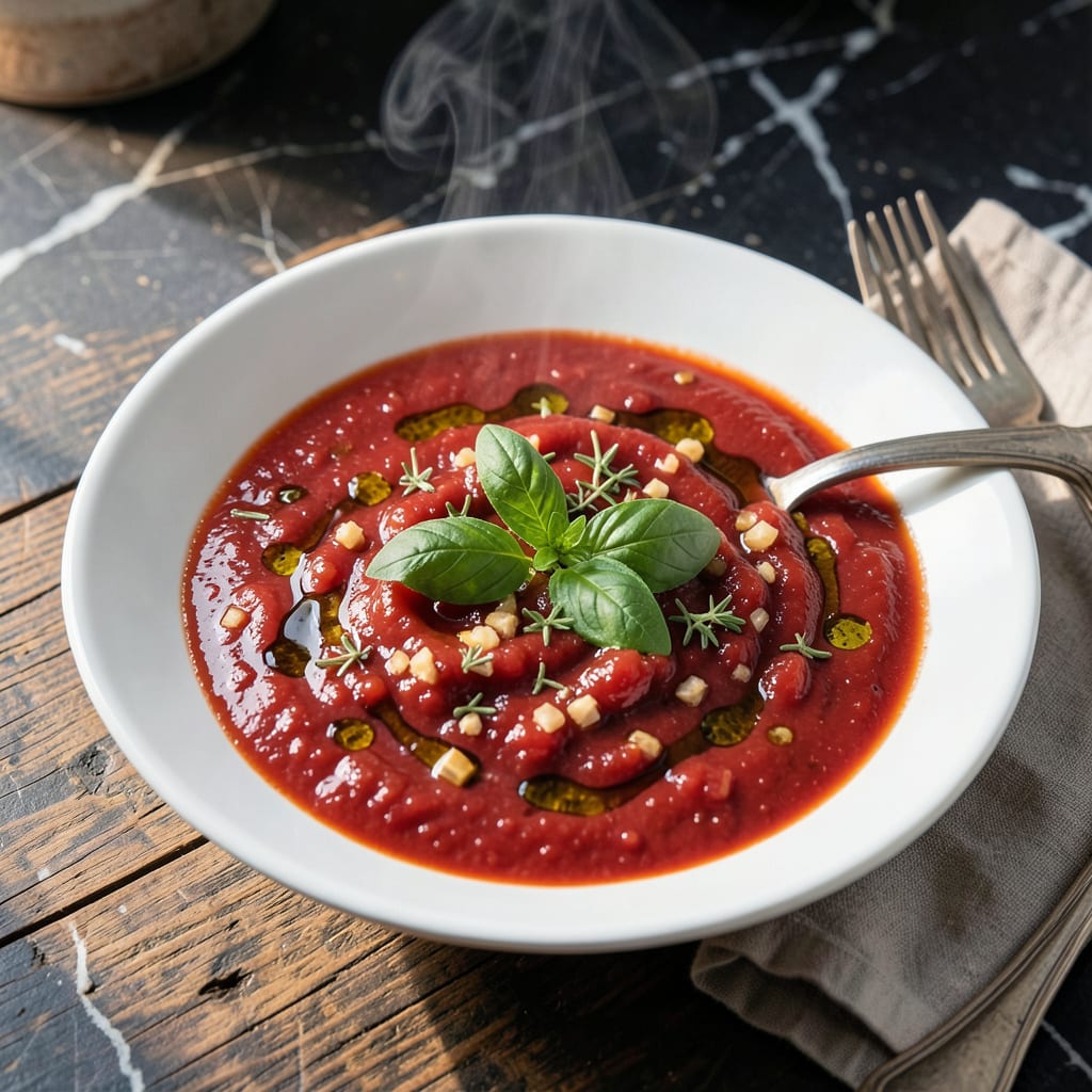 Marinara Sauce Recipe With Canned Tomato Sauce: Rich Herb Infused Simplicity illustration with key details