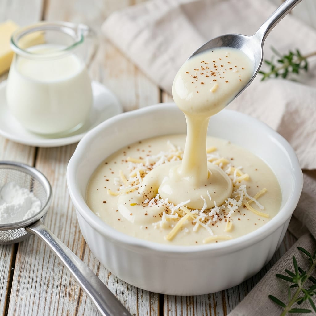 Visual representation of Mornay Sauce Recipe: Creamy Cheese Magic for Pasta and Veggies
