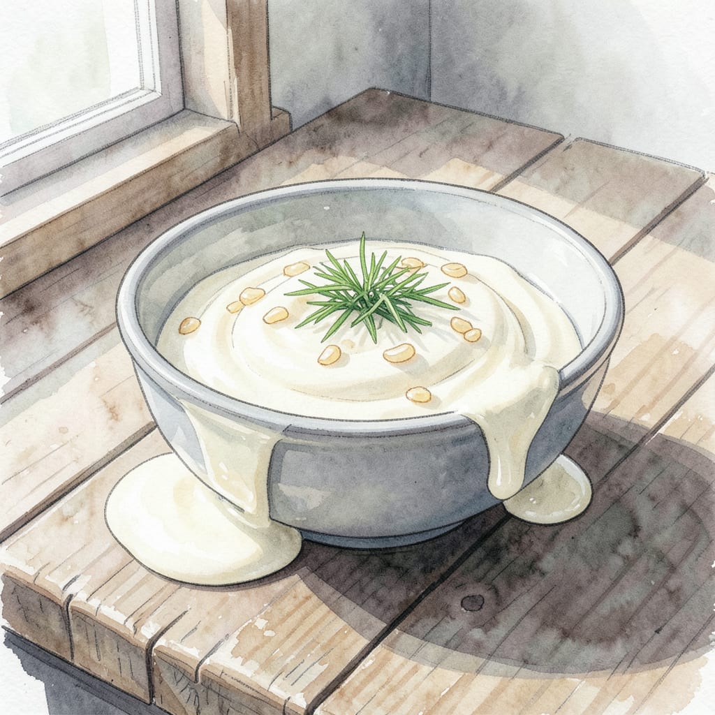 Mr. Pickles' Garlic Sauce Recipe: Creamy Condiment Perfection example with annotations