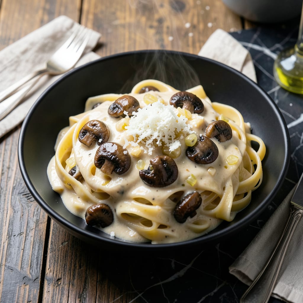 Complete Mushroom Alfredo Sauce Recipe: Earthy Creaminess for Pasta Night overview image