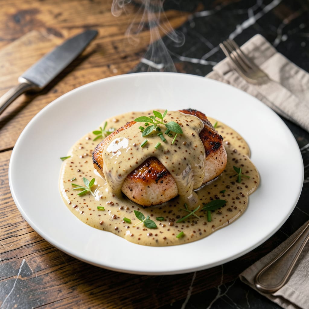 Complete Mustard Chicken Sauce Recipe: Velvety Tang With Herb Infusion overview image