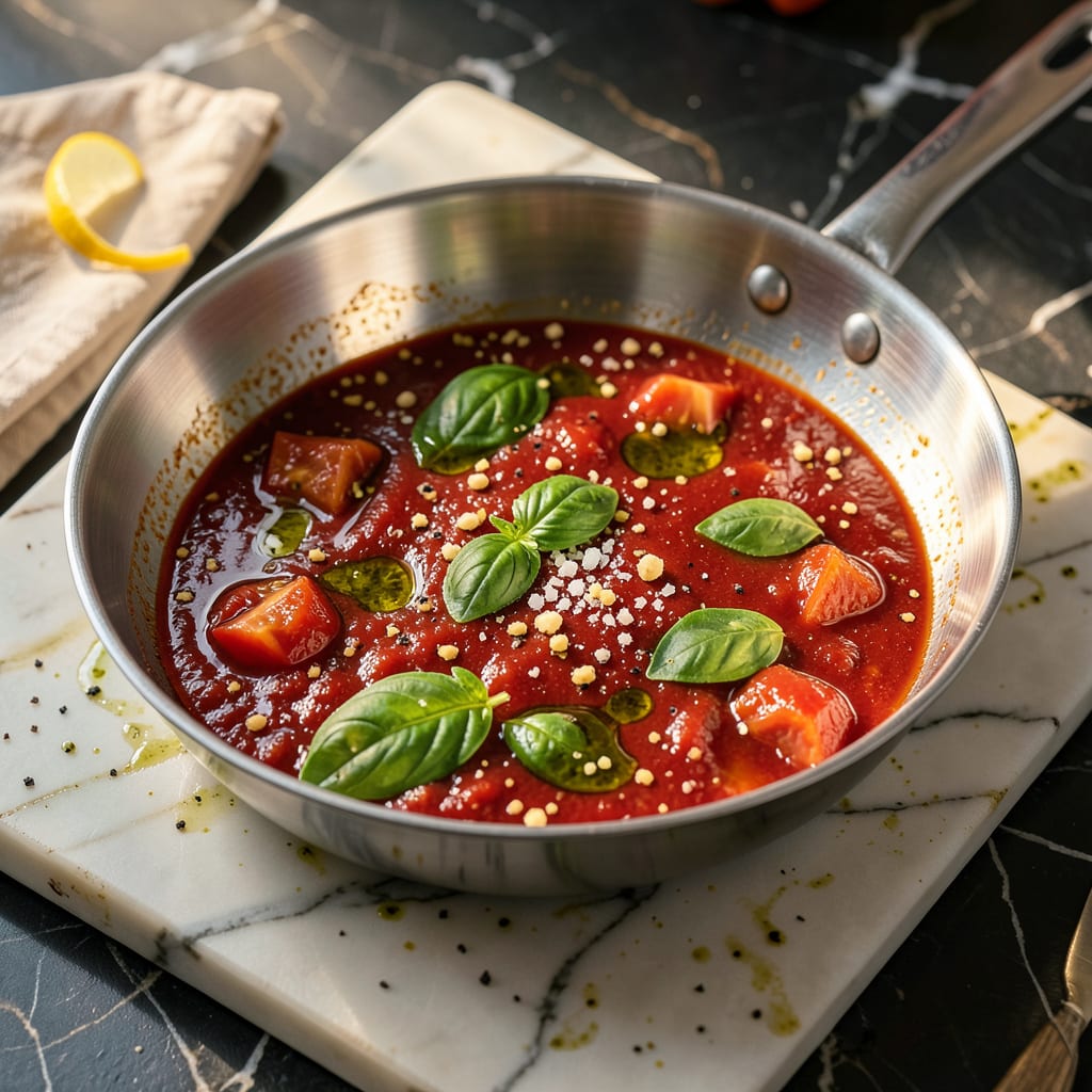 Visual representation of Mutti Tomato Sauce Recipe: Authentic Italian Flavor in 10 Minutes