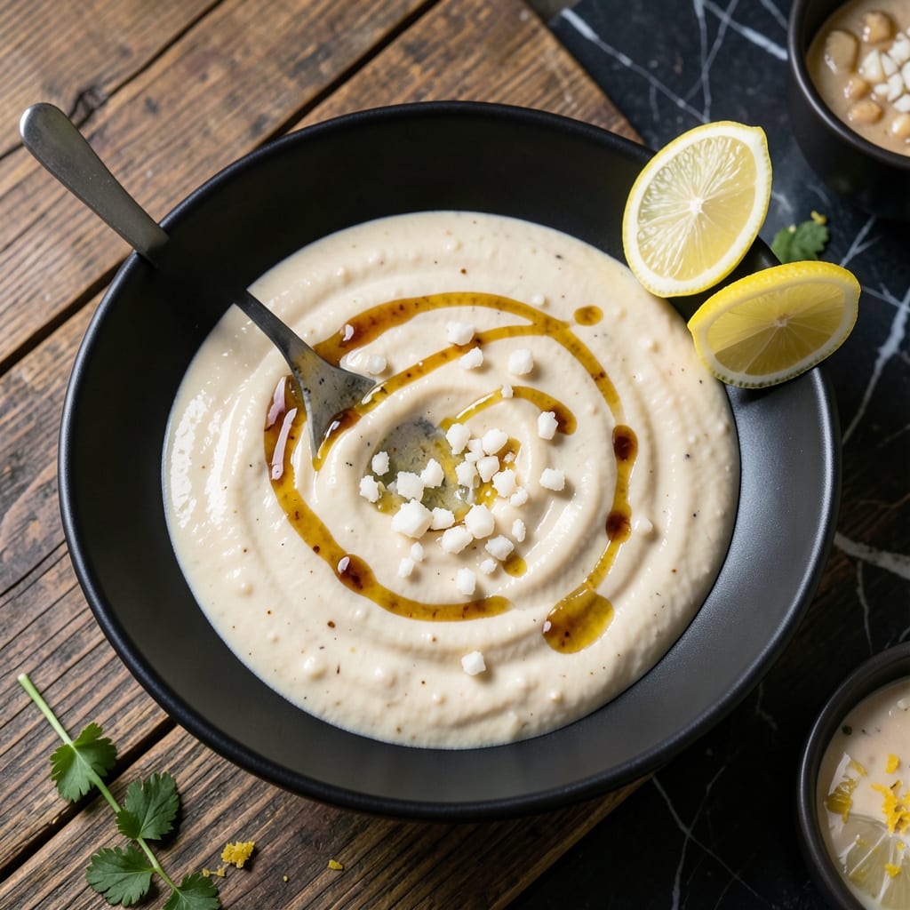 Naf Naf Grill Garlic Sauce Recipe: Creamy White Sauce With Bold Flavor example with annotations