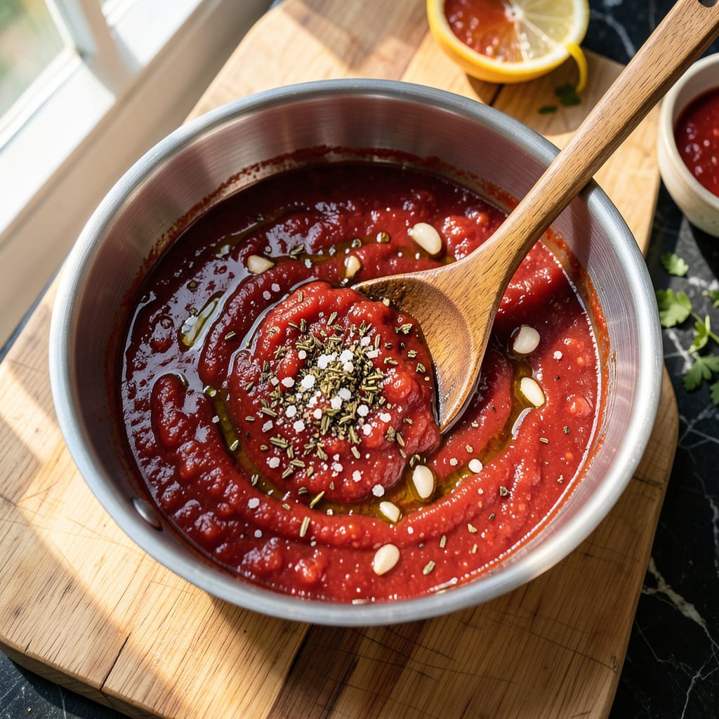 Comprehensive New York Pizza Sauce Recipe: Tangy Tomato Base for Authentic Slices visual reference