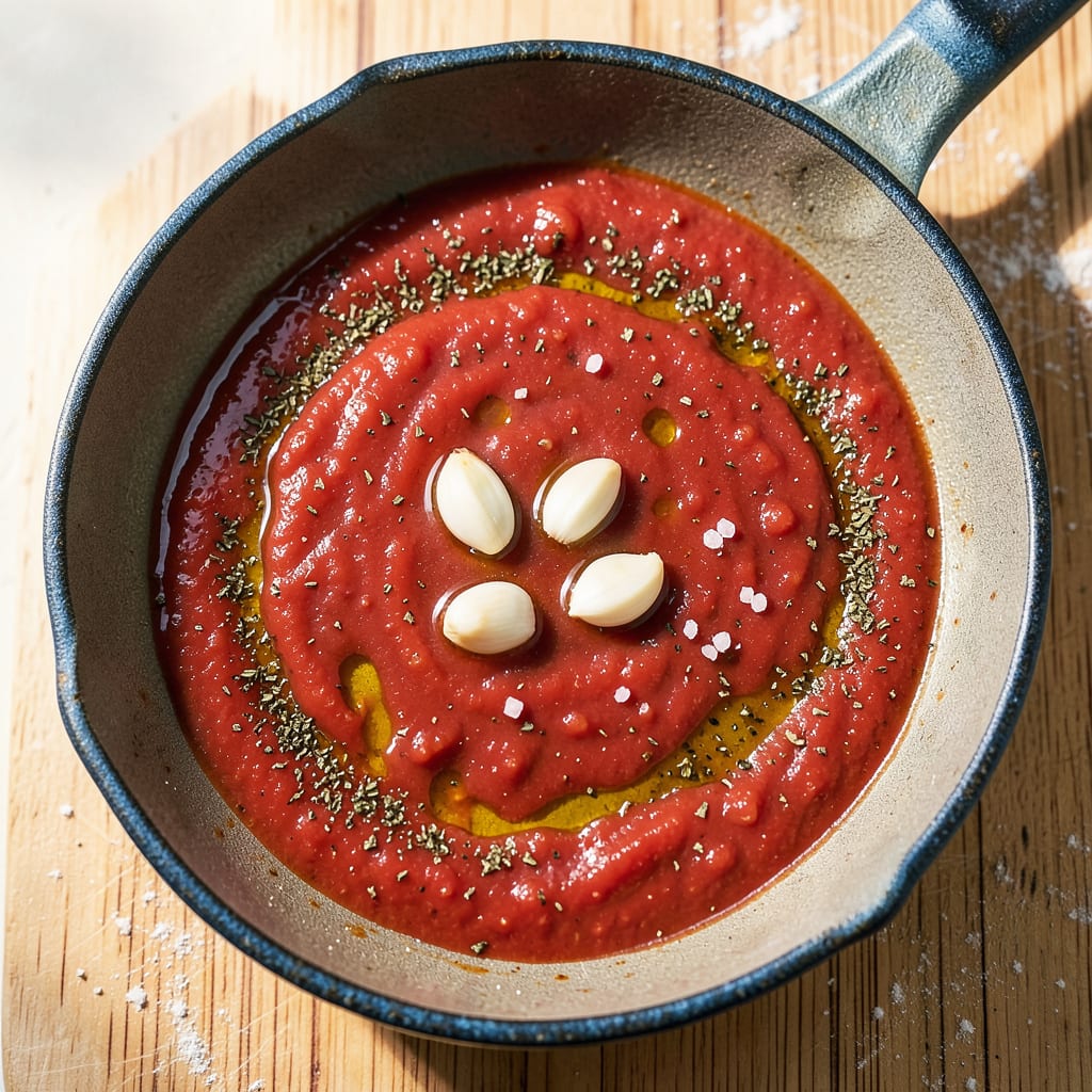 new york style pizza sauce recipe illustration with key details