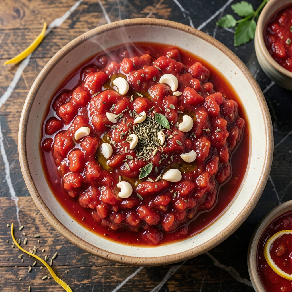 NY Pizza Sauce Recipe: Authentic New York Style Tangy Base example with annotations
