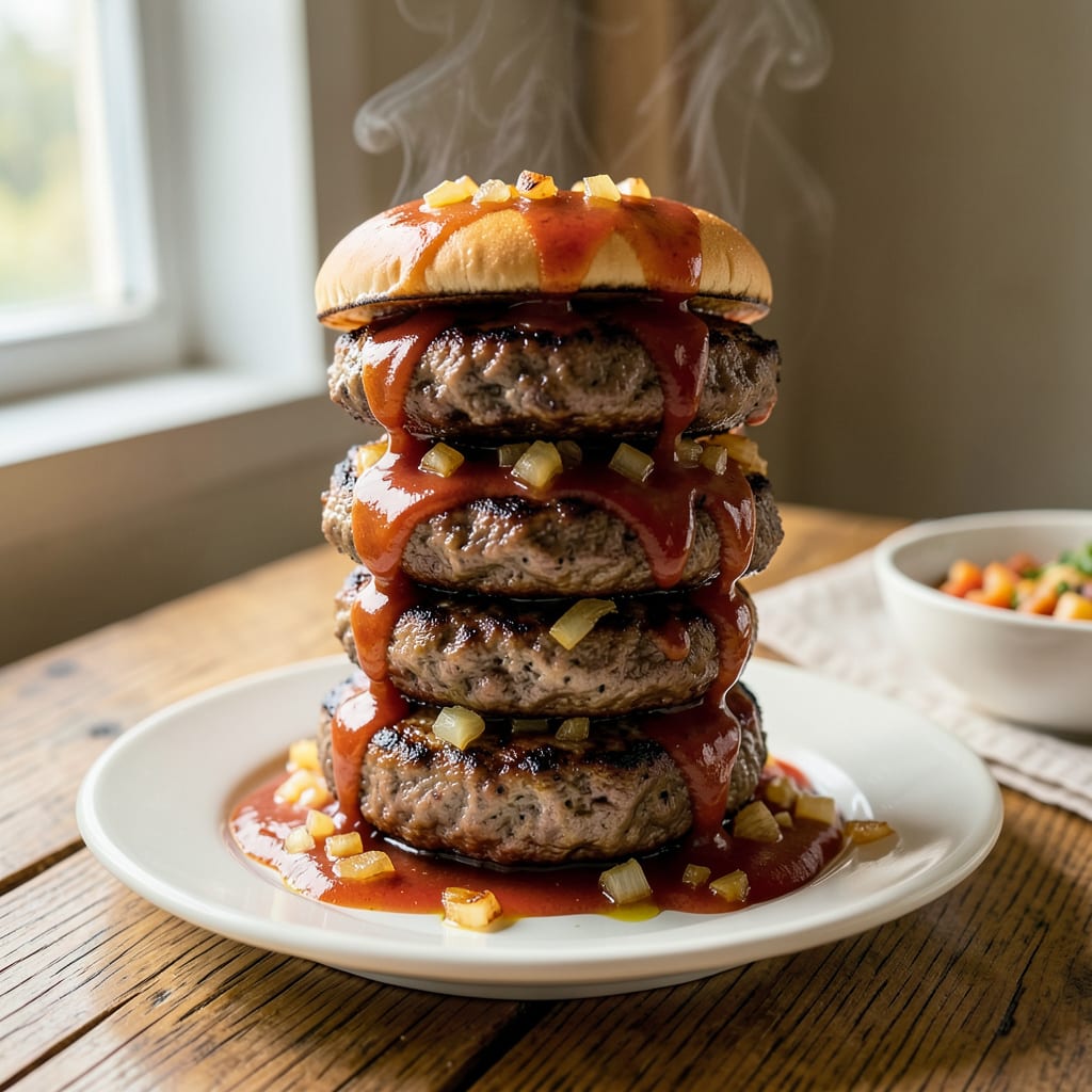 Visual representation of Old Fashioned Hamburgers in Sauce Recipe: Nostalgic Midwestern Comfort