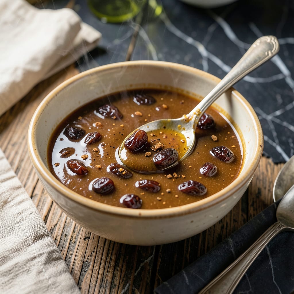 Old Fashioned Raisin Sauce Recipe: Sweet and Spiced Drizzle for Classic Dishes illustration with key details
