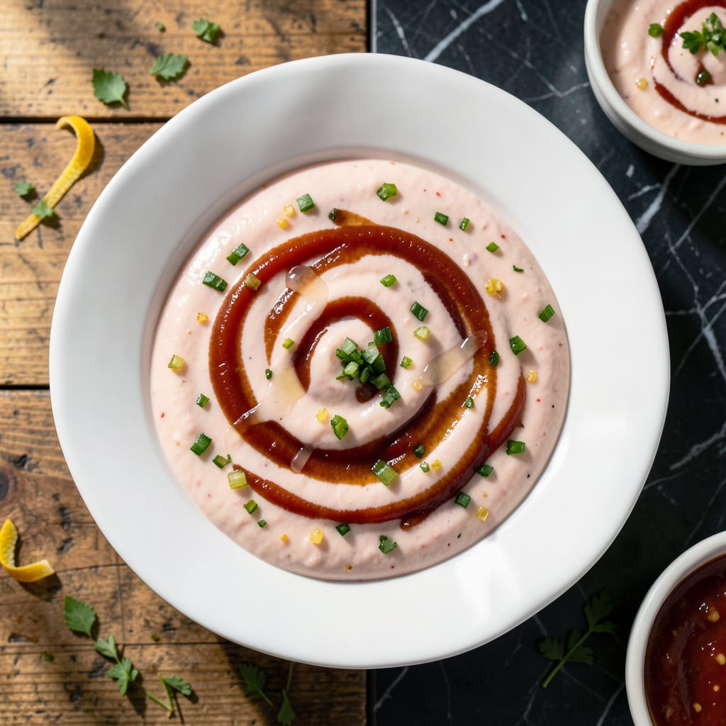 Olga Sauce Recipe Copycat Recipe: Tangy Creamy Russian Dressing Replica example with annotations