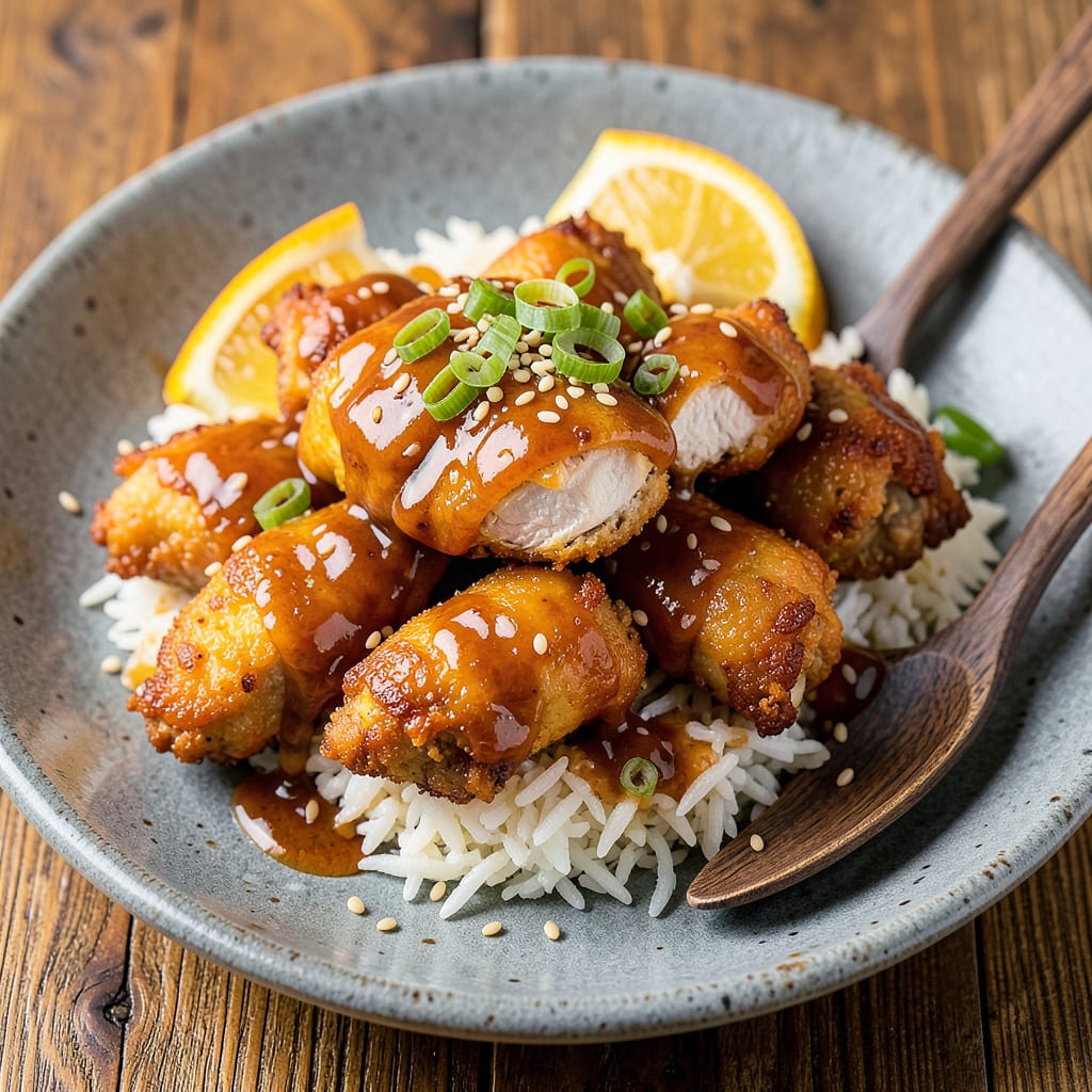 Complete Orange Chicken Recipe With Orange Marmalade and BBQ Sauce: Sticky Sweet Takeout Favorite at Home overview image