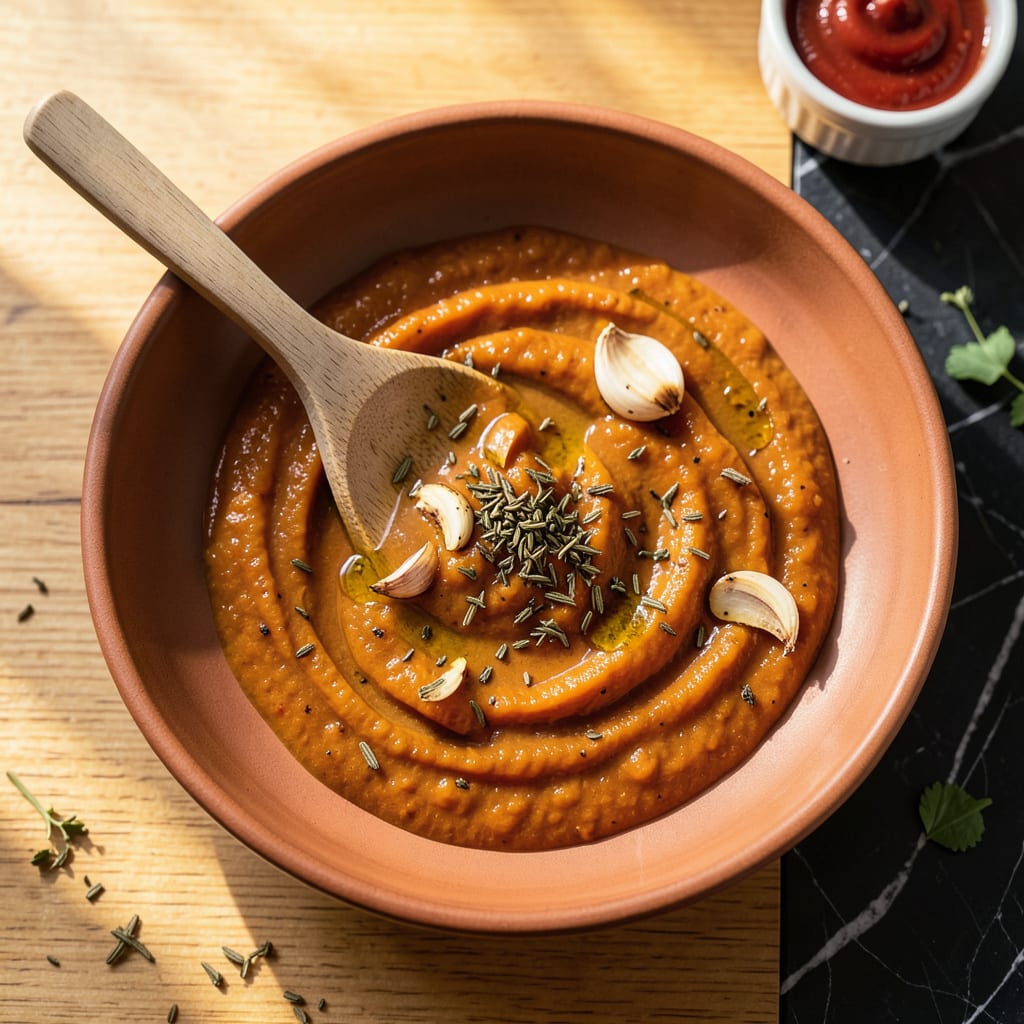 orange pizza sauce example with annotations