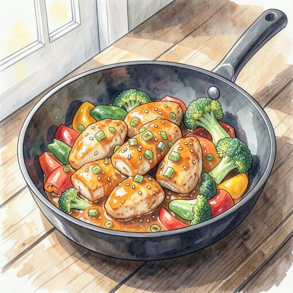 Comprehensive orange stir fry sauce recipe visual reference