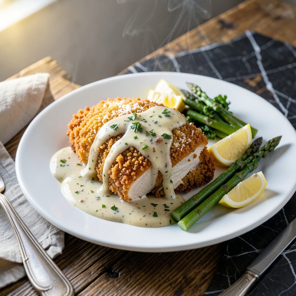 Parmesan Crusted Chicken With Garlic Sauce Recipe: Golden Crisp With Bold Flavor detailed visual guide