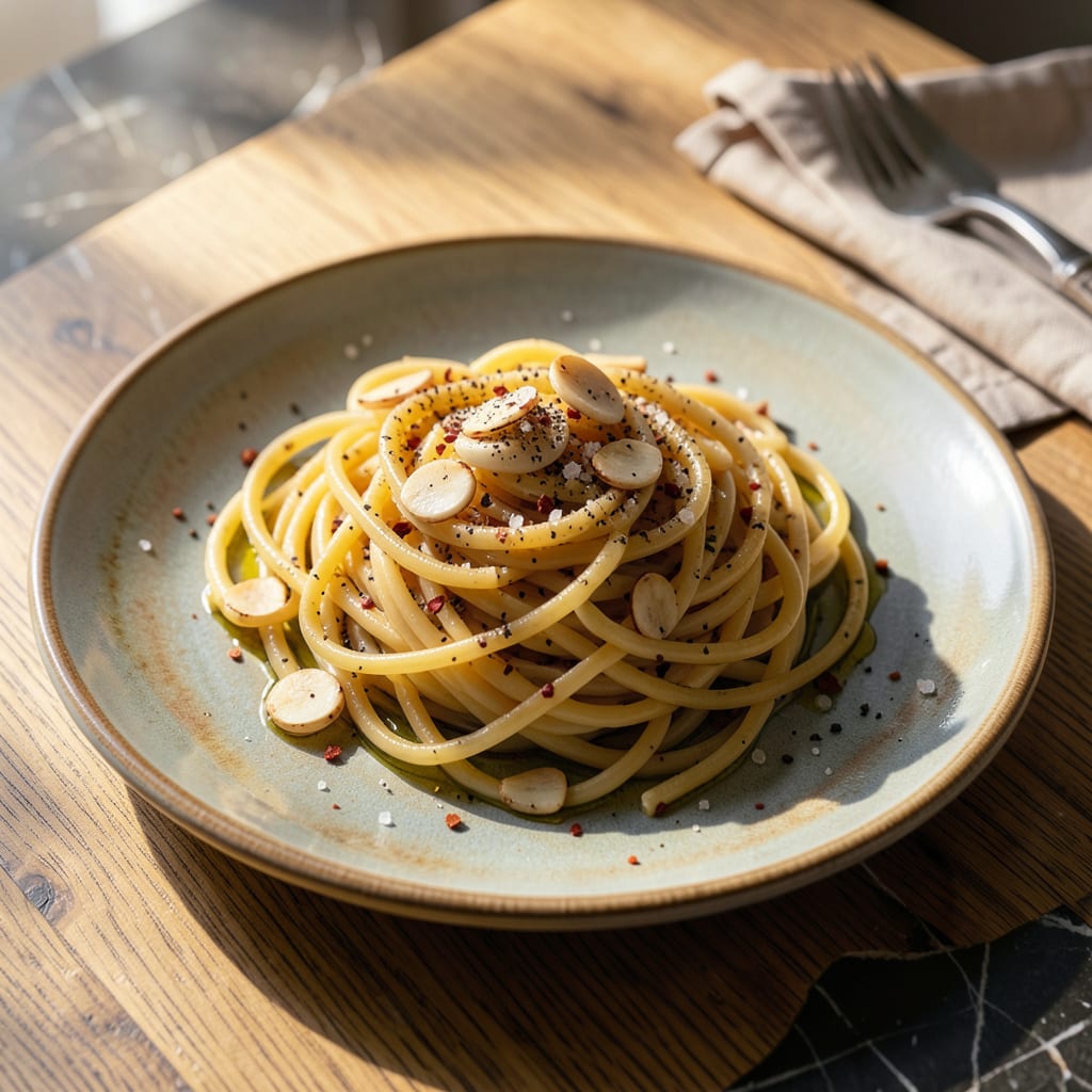 Pasta No Sauce Recipe: Garlicky Olive Oil and Herb Perfection detailed visual guide