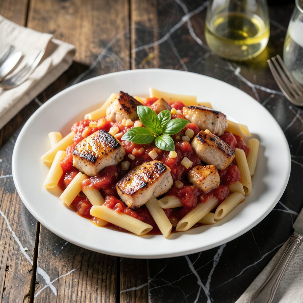 Comprehensive Pasta With Chicken And Tomato Sauce Recipe: One Pot Rustic Italian Feast visual reference