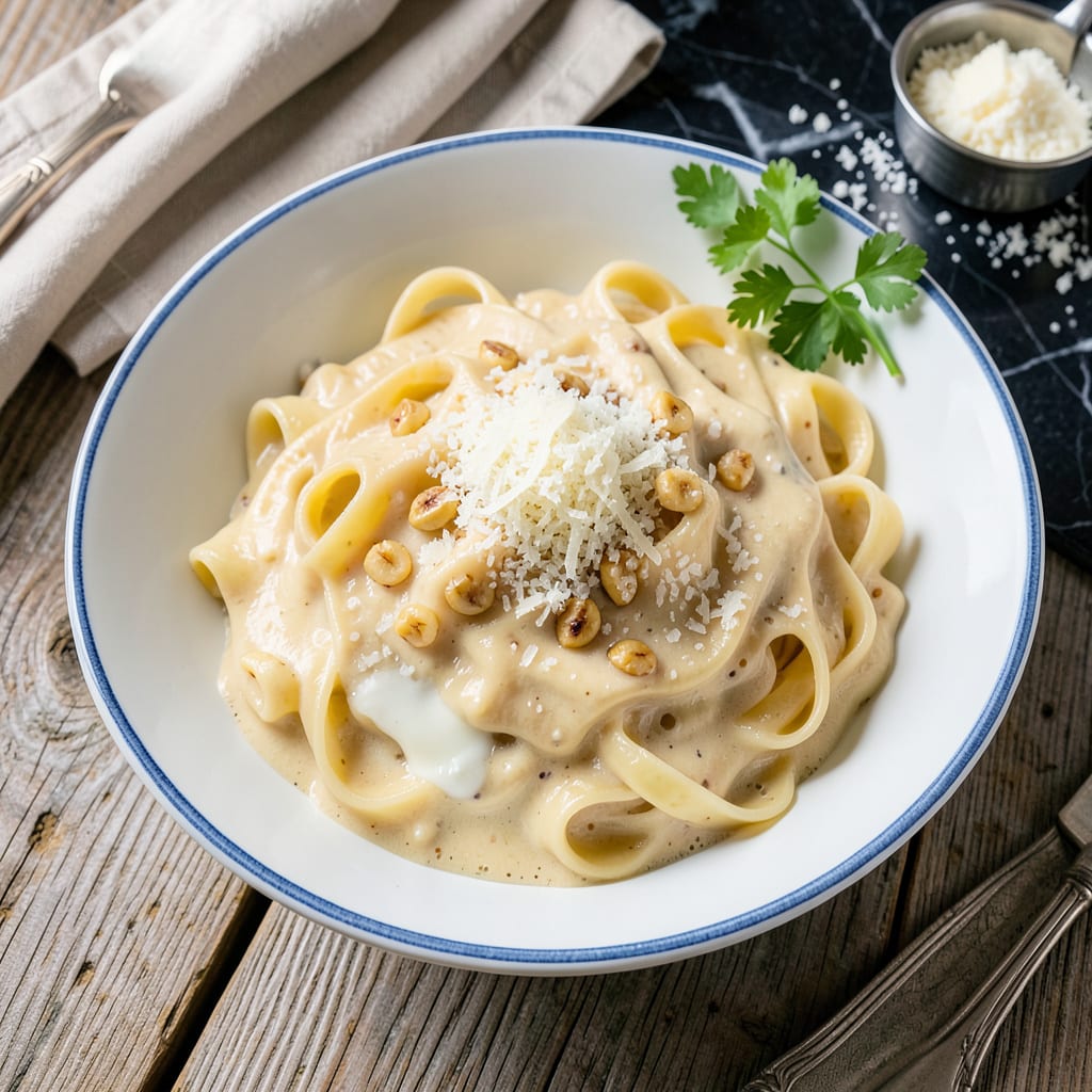 Visual representation of Paula Deen's Alfredo Sauce Recipe: Ultra Creamy Homemade Luxury
