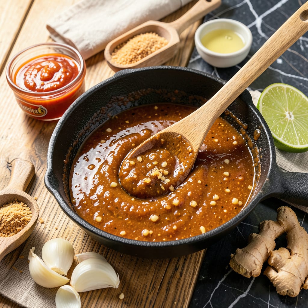Complete PDQ Sweet Sriracha Sauce Recipe: Tangy Heat for Dipping and Drizzling overview image