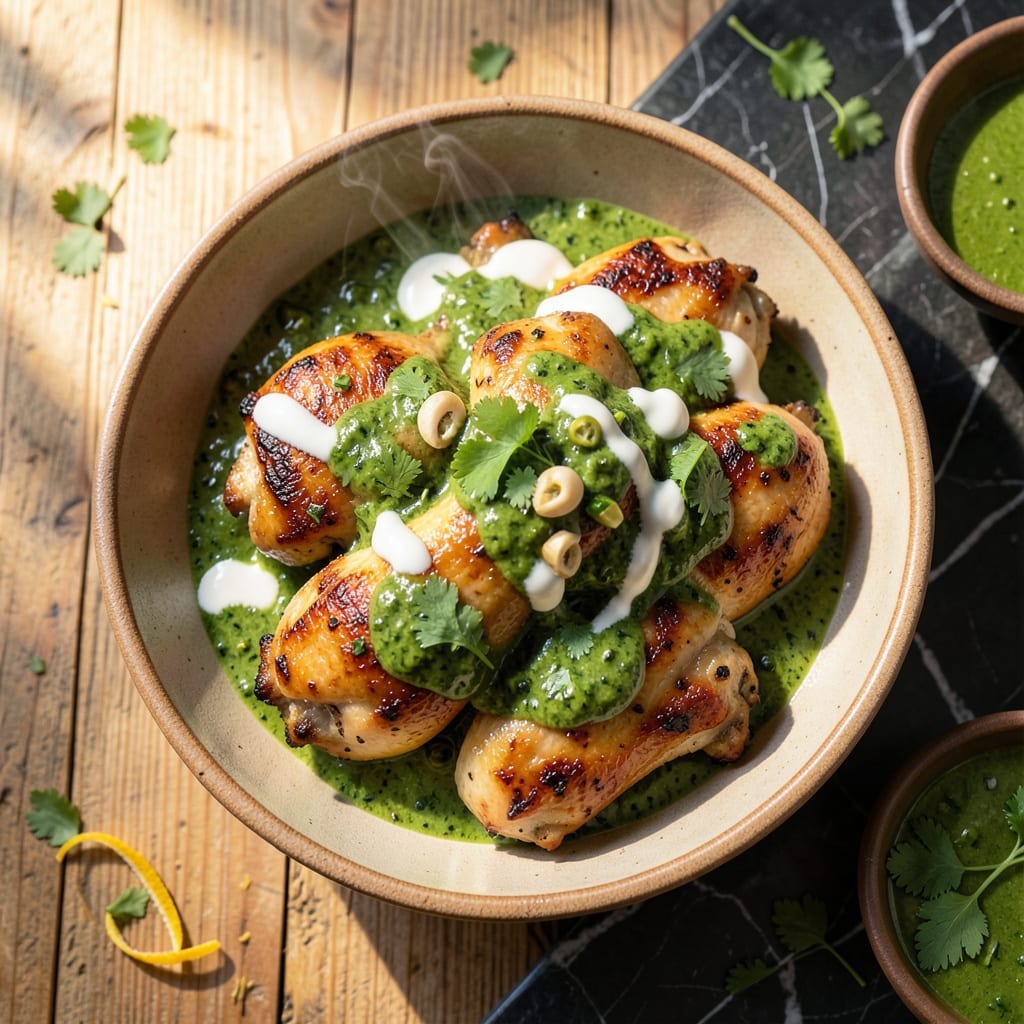Peruvian Chicken Green Sauce Recipe: Authentic Aji Verde With Zesty Herbs example with annotations