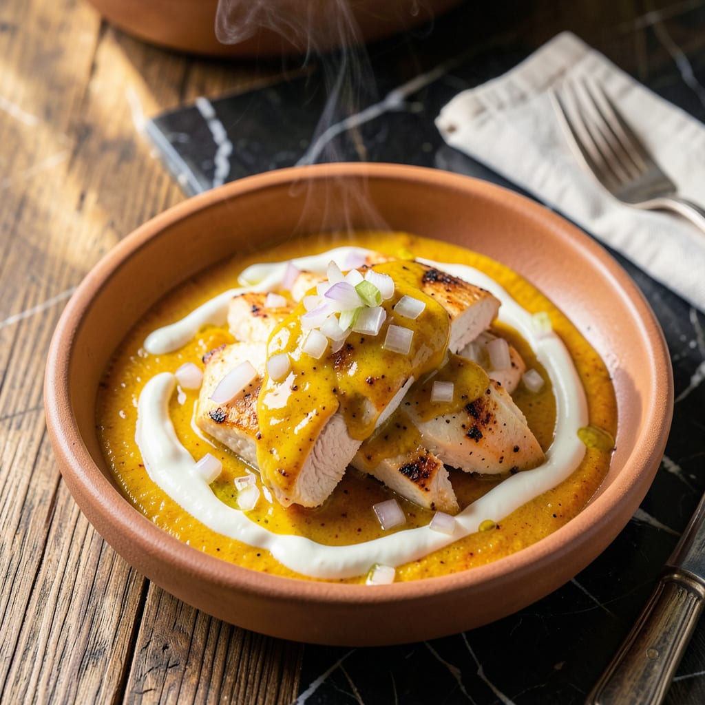Peruvian Chicken Sauce Recipe: Aji Amarillo Creamy Spice Blend example with annotations