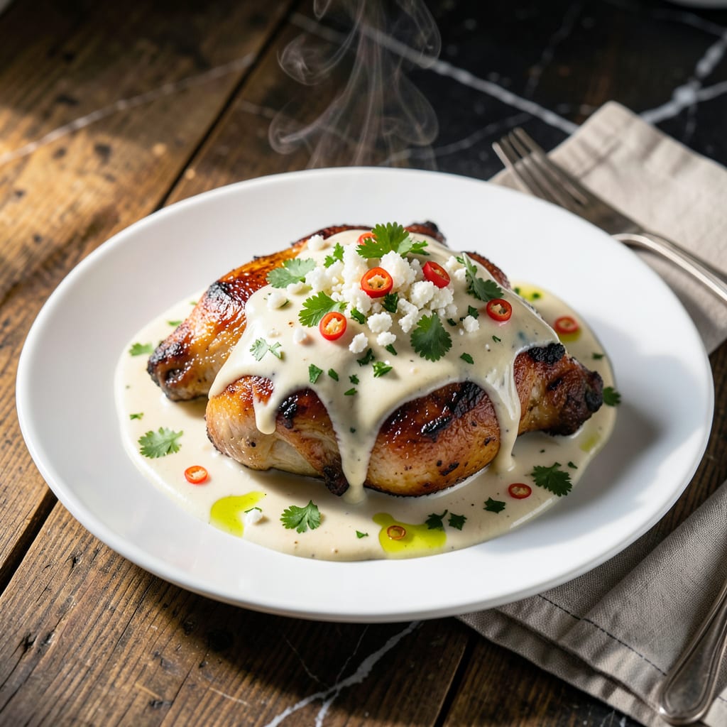Complete Peruvian Chicken White Sauce Recipe: Authentic Aji Verde Creaminess overview image
