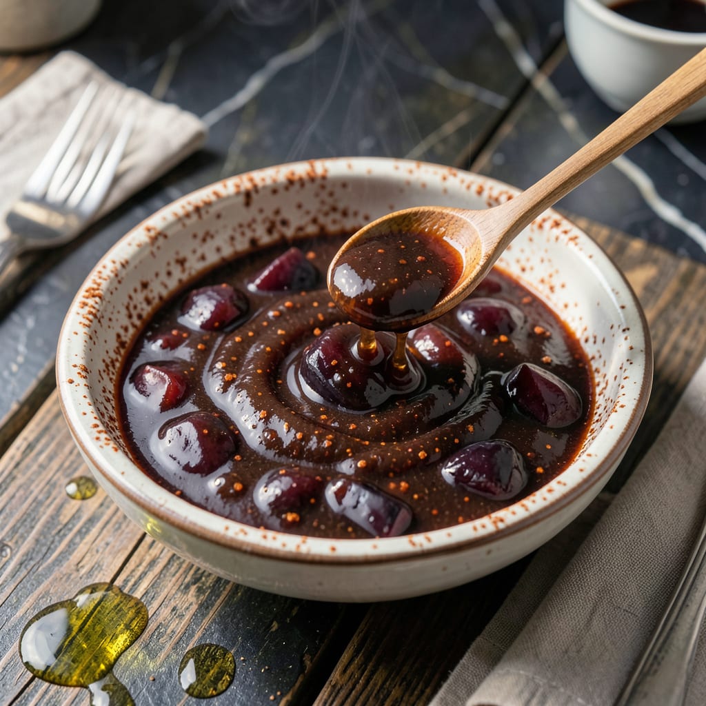 Plum BBQ Sauce Recipe: Bold Fruit Forward Glaze for Grilling example with annotations