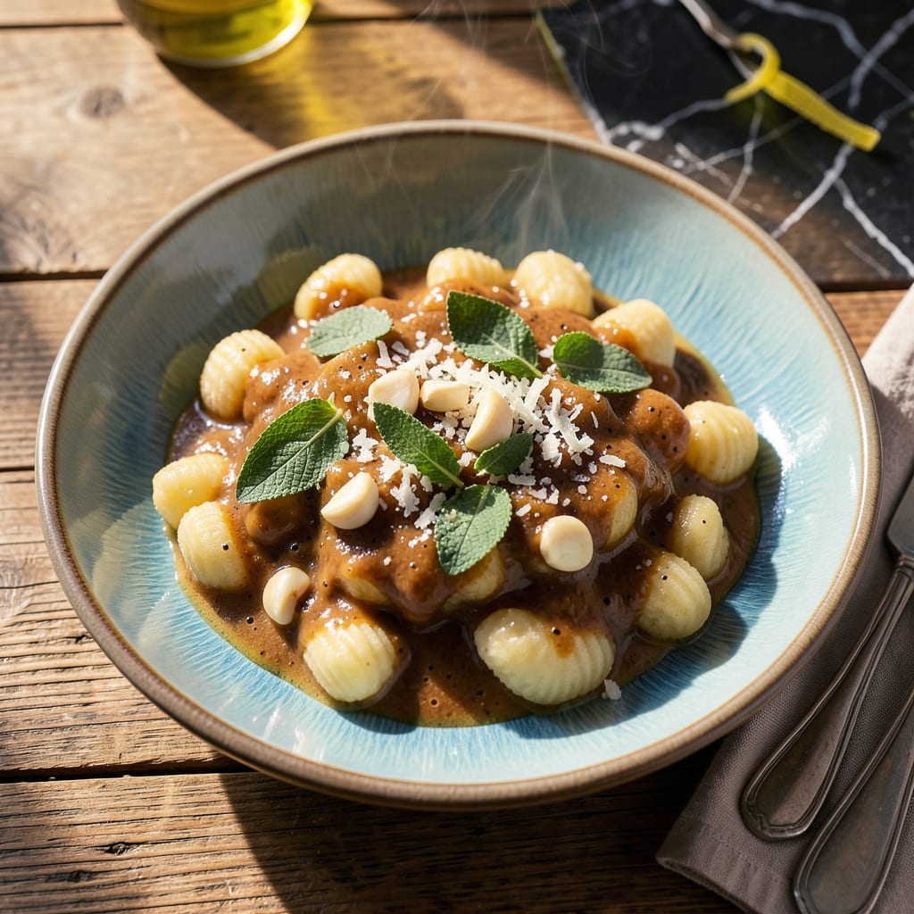 Visual representation of **Potato Gnocchi Sauce Recipe: Light Yet Rich Pairing for Pillowy Dumplings**