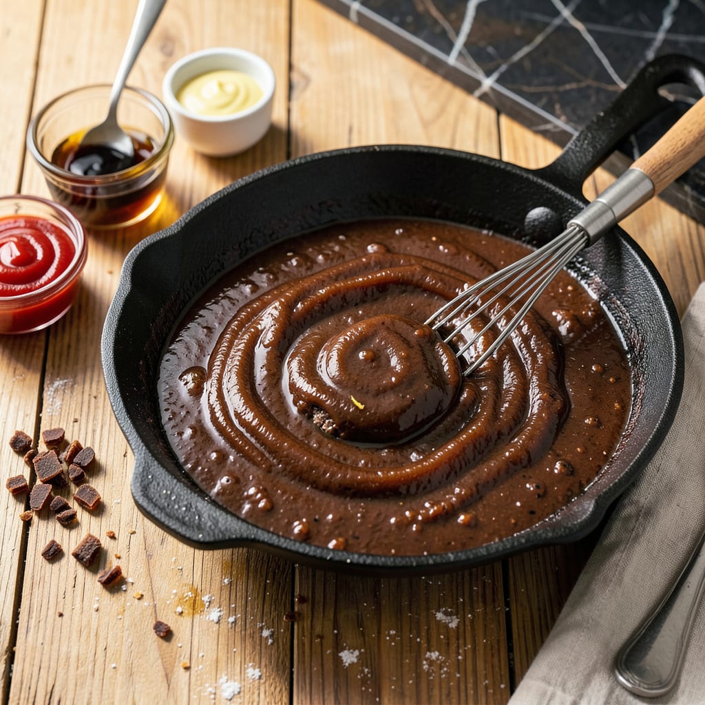 Complete pulled pork barbecue sauce recipe overview image
