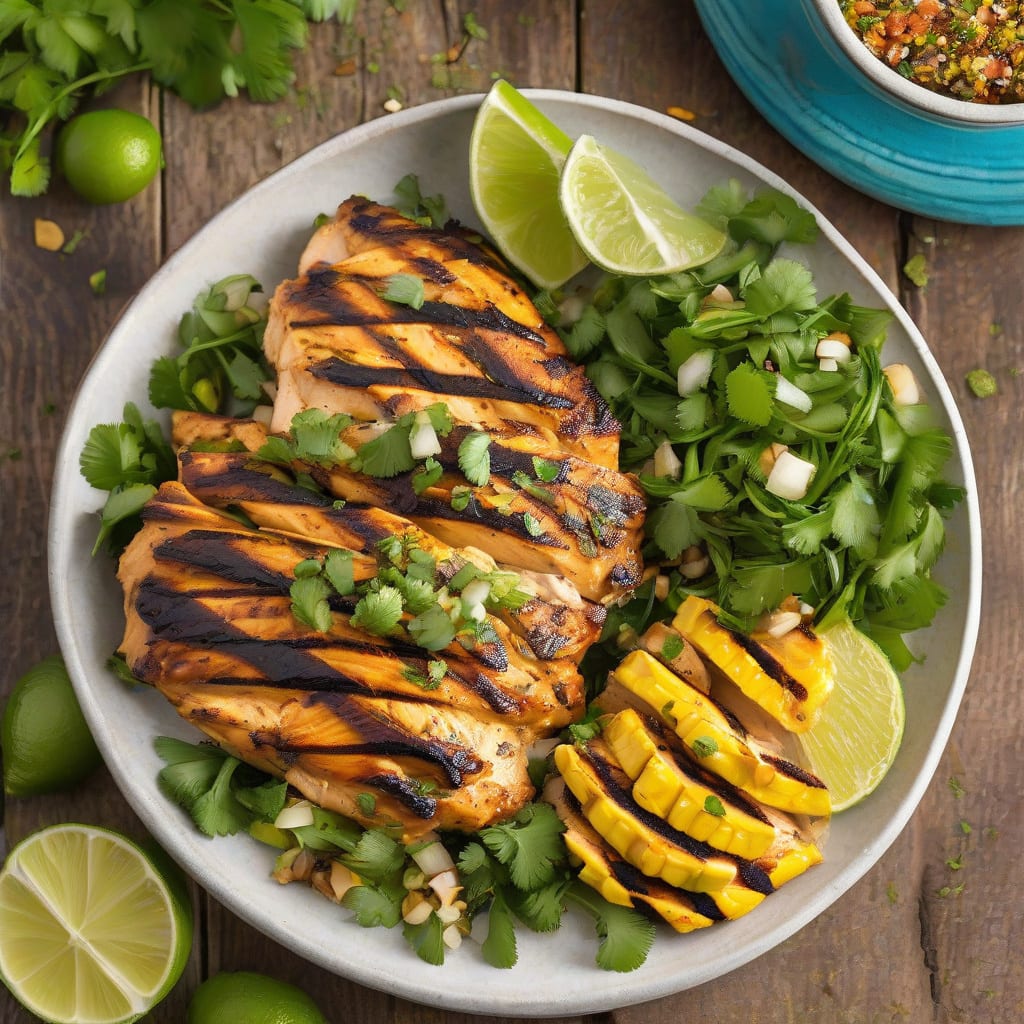 qdoba grilled chicken recipe illustration with key details