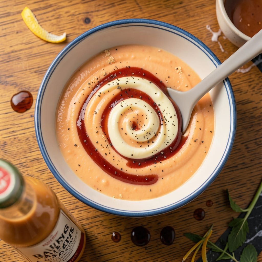 Raising Cane's Sauce Recipe: Copycat Finger Licking Dipping Magic example with annotations