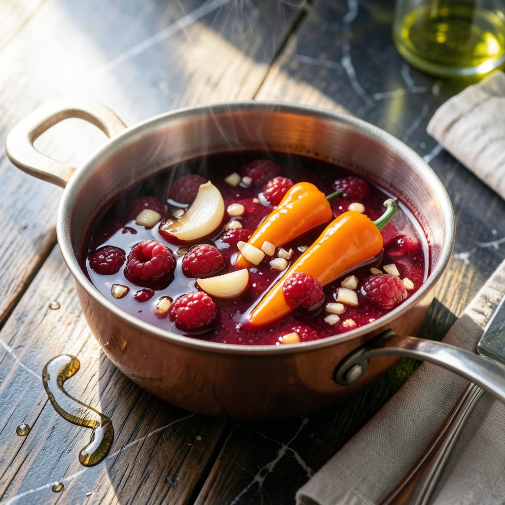 Raspberry Habanero Sauce Recipe: Sweet Heat for Bold Dishes detailed visual guide