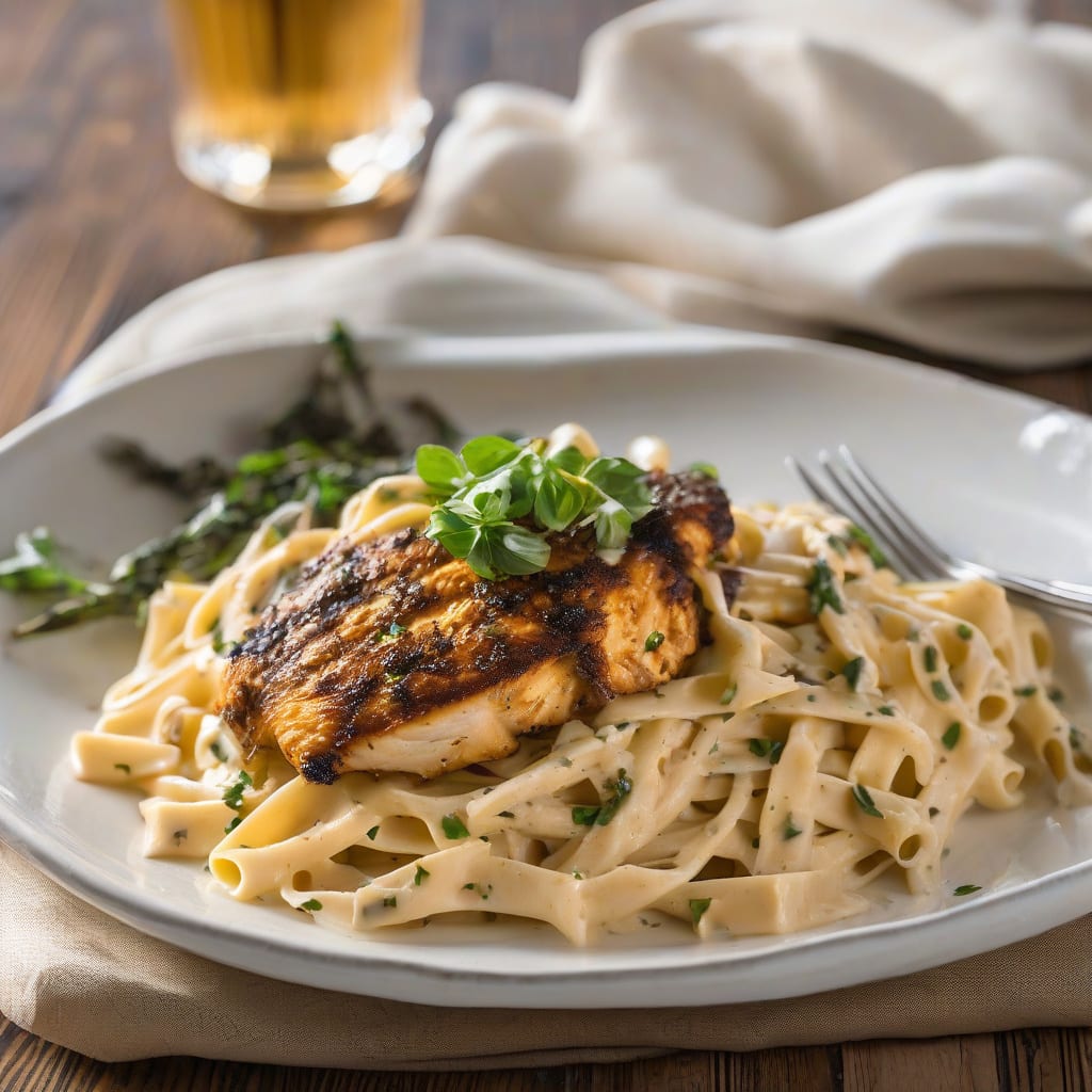 Complete Recipe for Blackened Chicken Alfredo: Spicy Creamy Pasta Perfection overview image