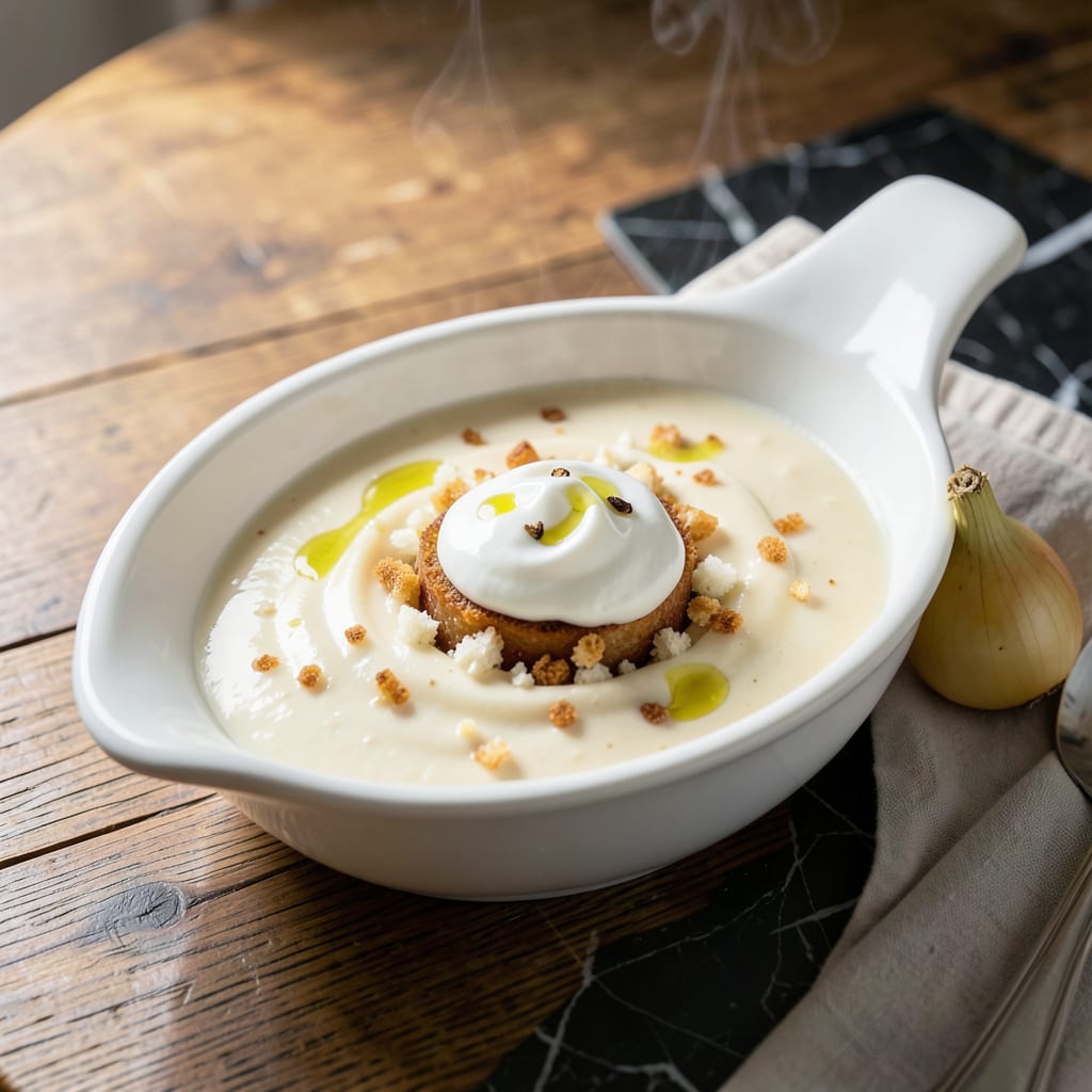 Visual representation of Recipe for Bread Sauce UK: Traditional British Creamy Accompaniment