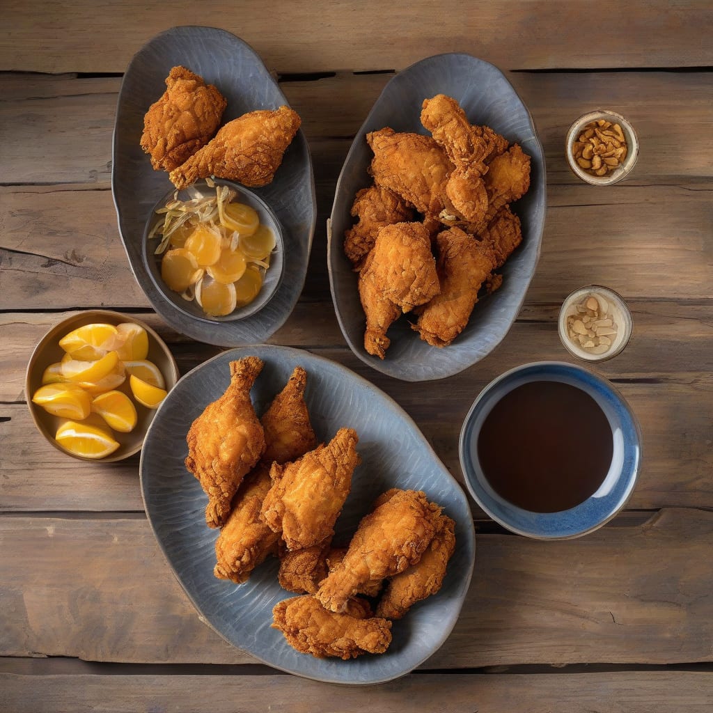 Recipe for Crunchy Fried Chicken: Extra Crispy Every Bite example with annotations