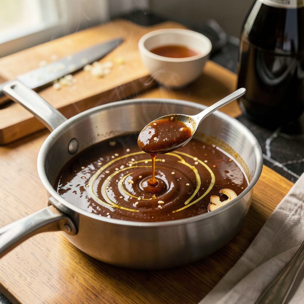 recipe for homemade teriyaki sauce example with annotations