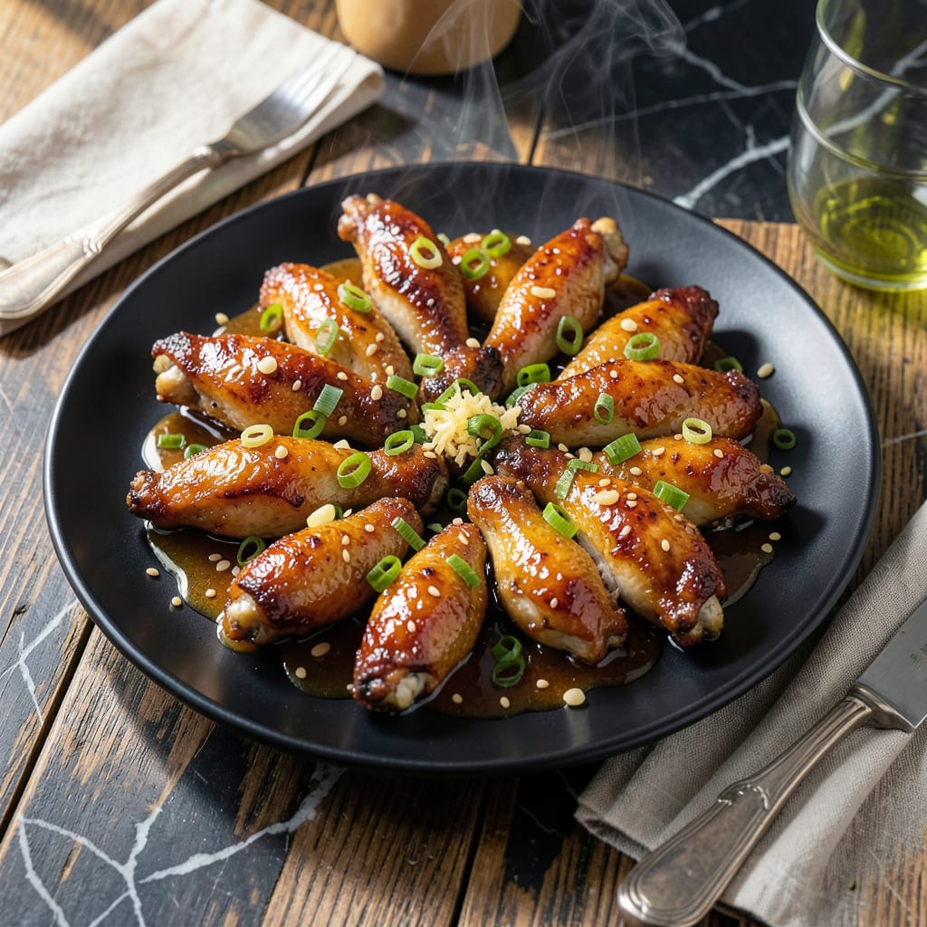 Recipe For Honey Garlic Sauce For Chicken Wings: Sticky Sweet Heat for Finger Licking Results example with annotations