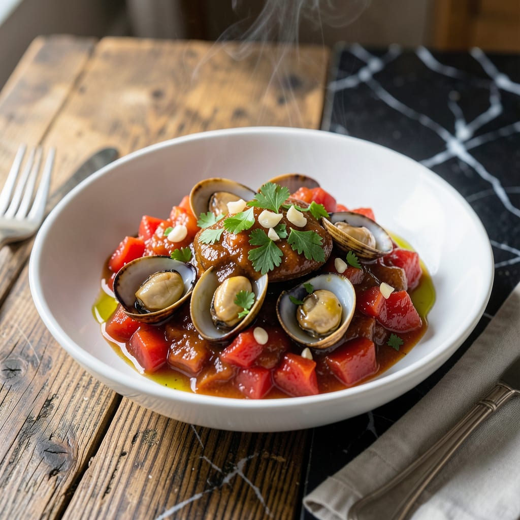Comprehensive Red Clam Sauce Recipe: White Wine and Parsley Brightness visual reference