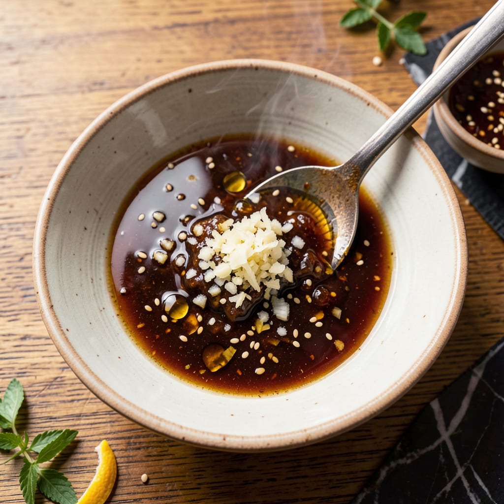 Rice Bowl Sauce Recipe: Umami Rich Drizzle for Any Grain Base example with annotations